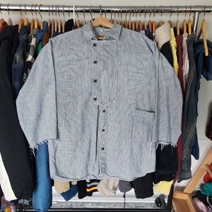 90s Railraod Style Pinstripe Workman Button Down